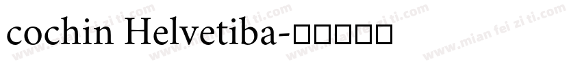 cochin Helvetiba字体转换